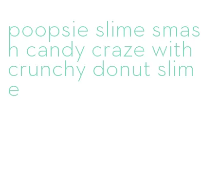 poopsie slime smash candy craze with crunchy donut slime