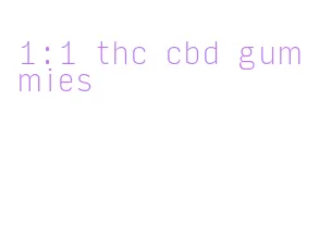 1:1 thc cbd gummies