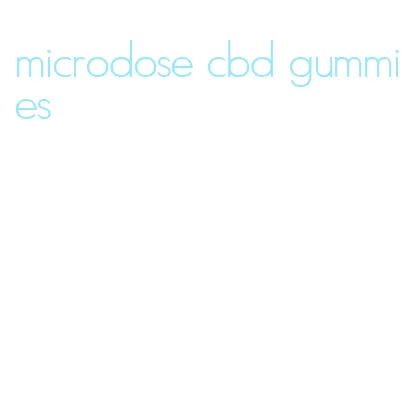 microdose cbd gummies