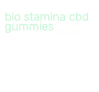 bio stamina cbd gummies
