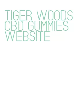 tiger woods cbd gummies website