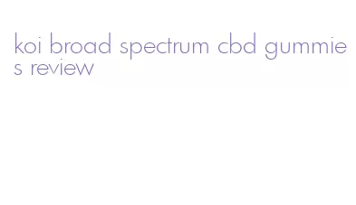 koi broad spectrum cbd gummies review