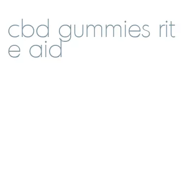 cbd gummies rite aid