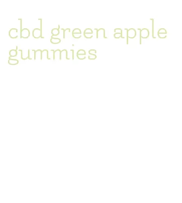 cbd green apple gummies