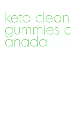 keto clean gummies canada