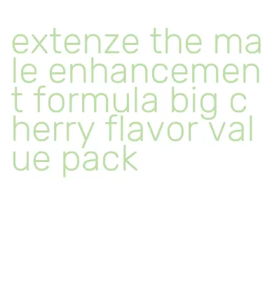 extenze the male enhancement formula big cherry flavor value pack