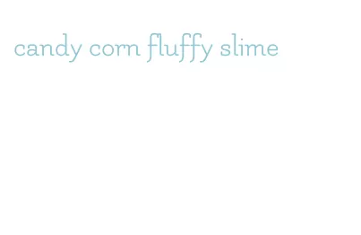 candy corn fluffy slime