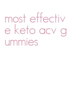 most effective keto acv gummies