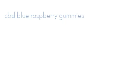 cbd blue raspberry gummies