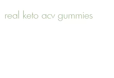real keto acv gummies