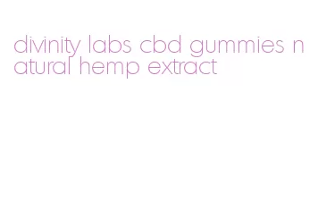 divinity labs cbd gummies natural hemp extract