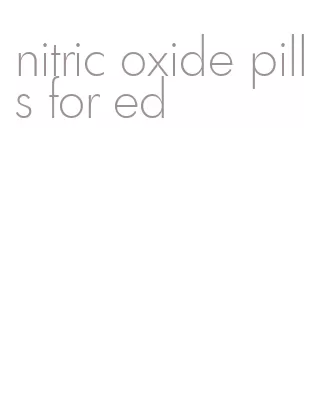 nitric oxide pills for ed