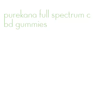 purekana full spectrum cbd gummies