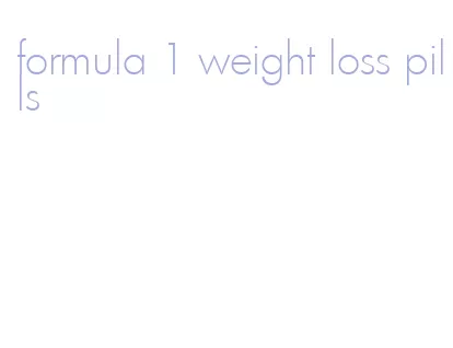 formula 1 weight loss pills