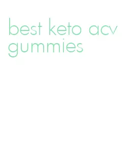 best keto acv gummies