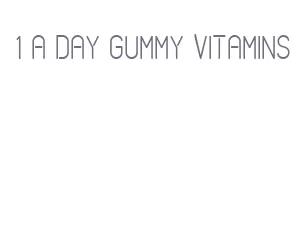 1 a day gummy vitamins