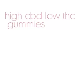 high cbd low thc gummies