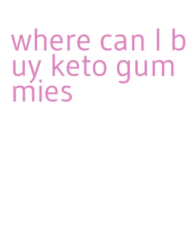 where can l buy keto gummies