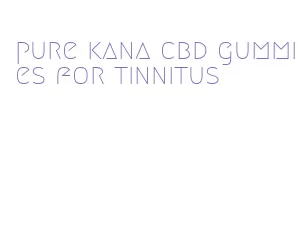 pure kana cbd gummies for tinnitus