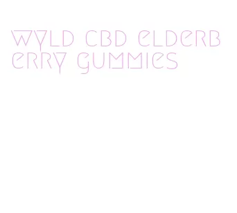 wyld cbd elderberry gummies