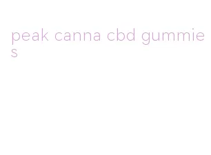 peak canna cbd gummies