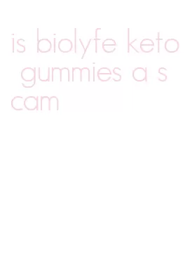 is biolyfe keto gummies a scam