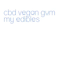 cbd vegan gummy edibles