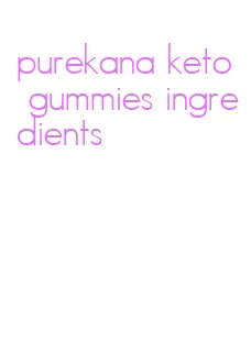 purekana keto gummies ingredients
