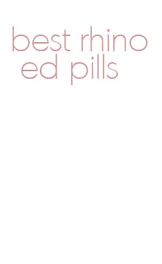 best rhino ed pills