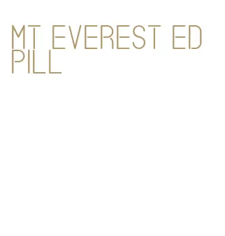mt everest ed pill