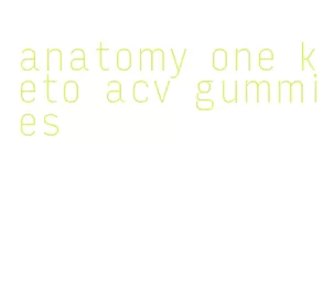 anatomy one keto acv gummies