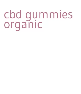cbd gummies organic