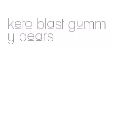 keto blast gummy bears