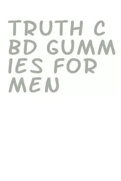 truth cbd gummies for men