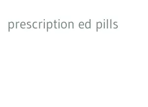 prescription ed pills