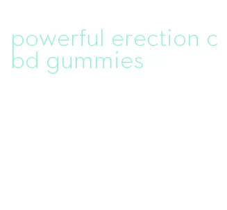 powerful erection cbd gummies