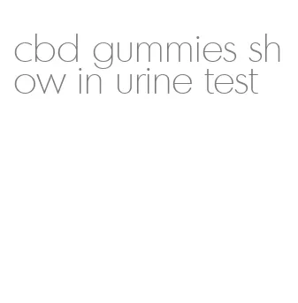 cbd gummies show in urine test