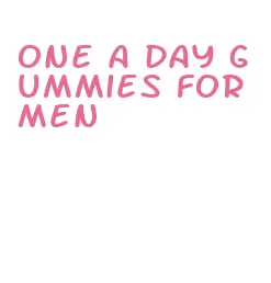 one a day gummies for men