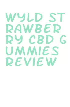 wyld strawberry cbd gummies review