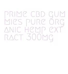 prime cbd gummies pure organic hemp extract 300mg