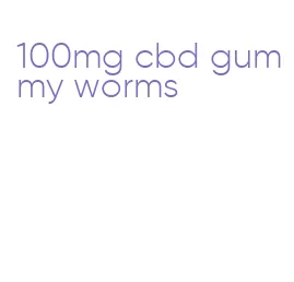 100mg cbd gummy worms