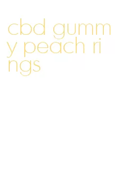cbd gummy peach rings