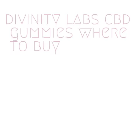 divinity labs cbd gummies where to buy