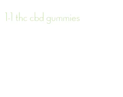 1-1 thc cbd gummies
