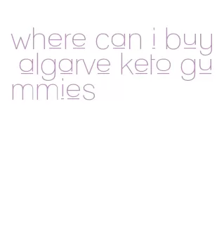 where can i buy algarve keto gummies