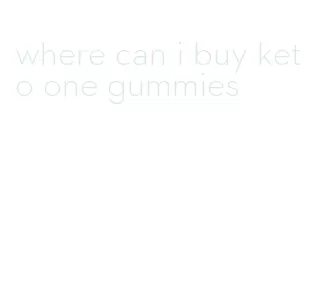 where can i buy keto one gummies