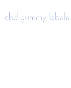 cbd gummy labels