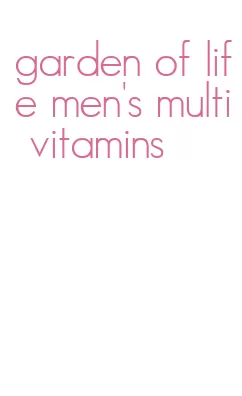 garden of life men's multi vitamins