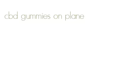cbd gummies on plane
