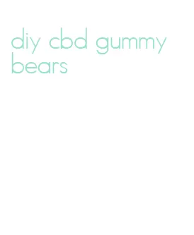 diy cbd gummy bears